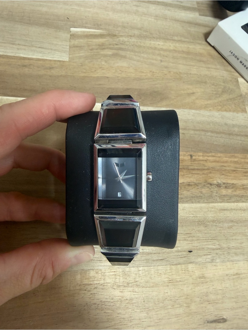 Vestal Women's Silver and Black Bethel Watch